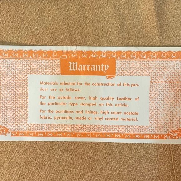 Vintage 60s Water Buffalo black Leather Wallet NIB - Picture 12 of 12